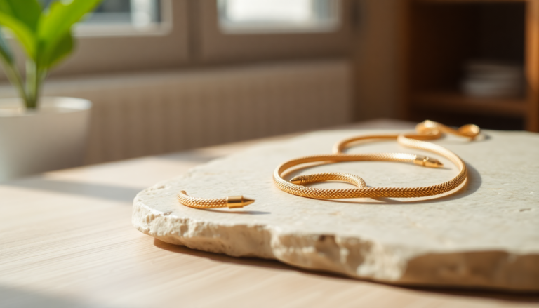 collana snake dorata eleganza e design minimal per ogni occasione 1752664005