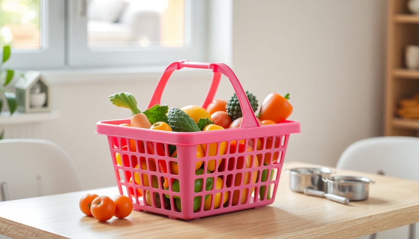 cestino della spesa gioco realistico per bambini per sviluppare competenze e abilita 1766105632