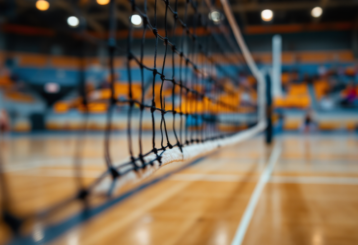 Artur Szalpuk durante una partita di volley nella PlusLiga