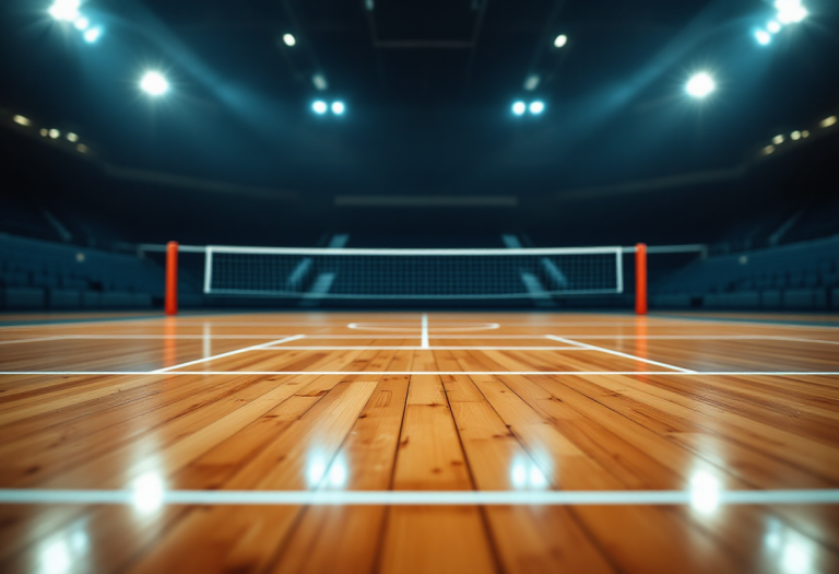 Giocatori di Conegliano festeggiano la vittoria su Firenze