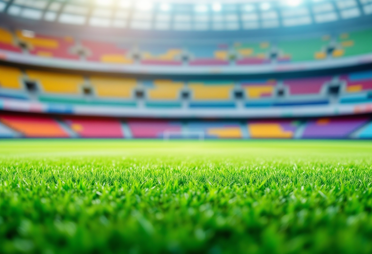 Logo del Milan con sfondo di delusioni calcistiche