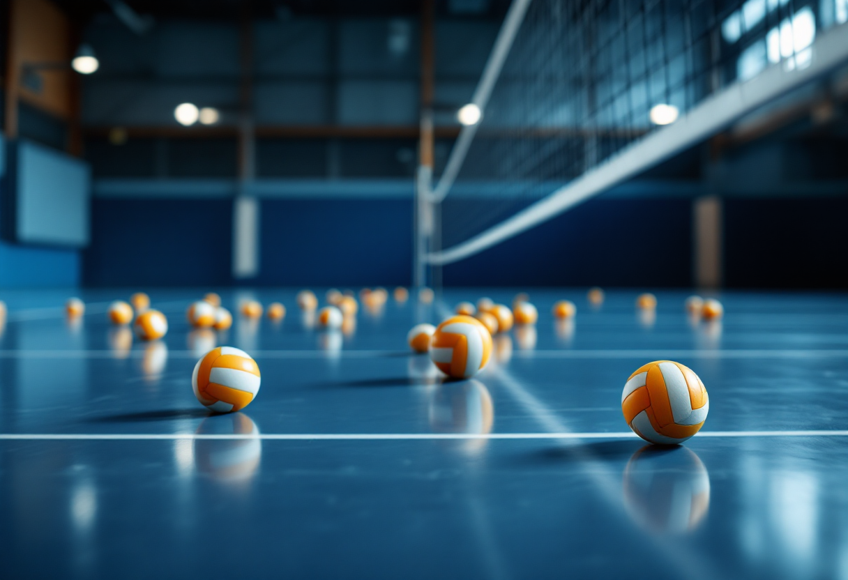 Logo Cucine Lube e Cbf Balducci nel contesto della pallavolo