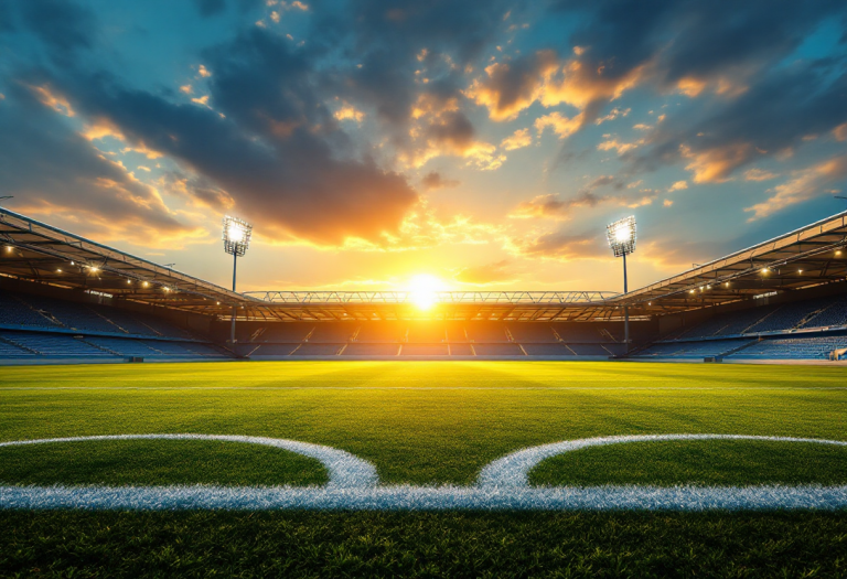 Immagine del derby bresciano con tifosi in attesa