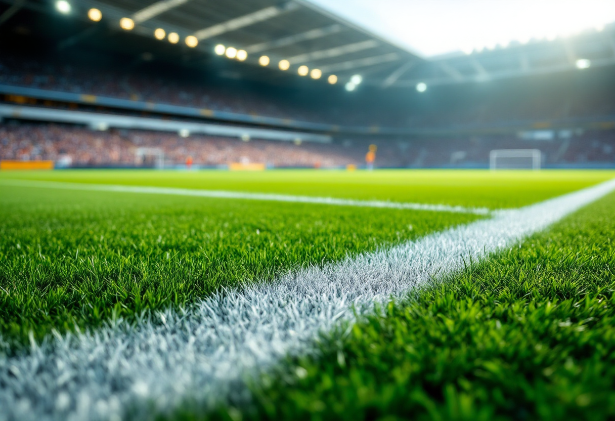 Immagine del derby di Mantova con tifosi in festa