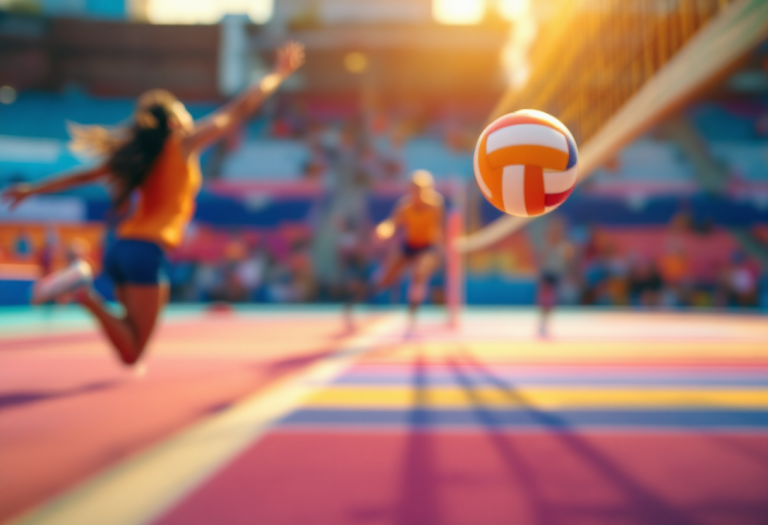 Giocatori Igor Volley festeggiano la vittoria su Bergamo