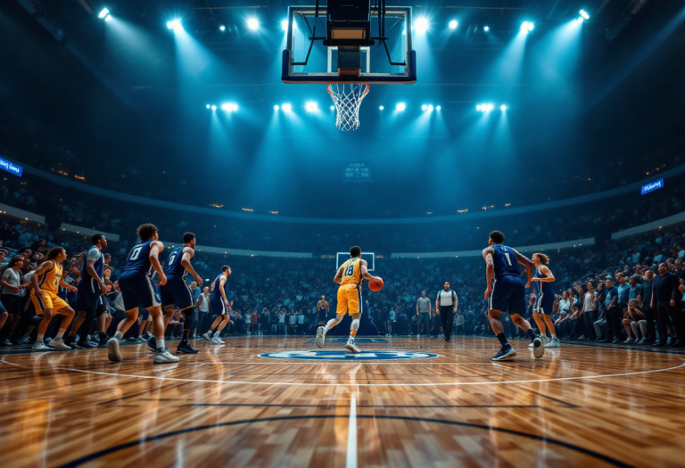 Giocatori della LuxArm in azione contro Treviglio