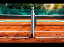 Novak Djokovic in campo durante una partita di tennis