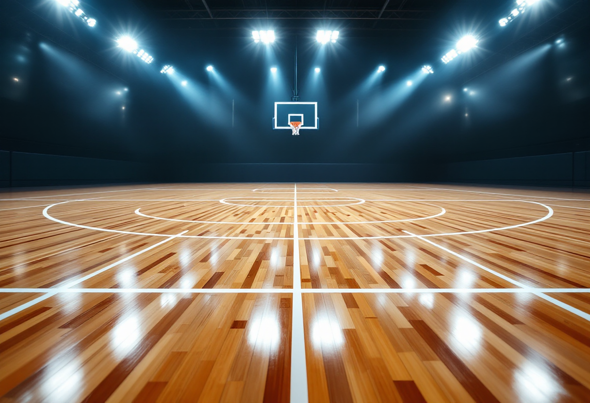 Giocatori del Nutribullet Treviso in azione durante una partita