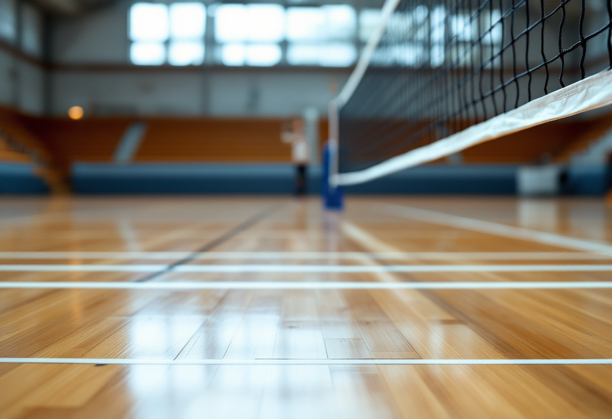 Giocatori di Pallavolo San Giorgio in azione