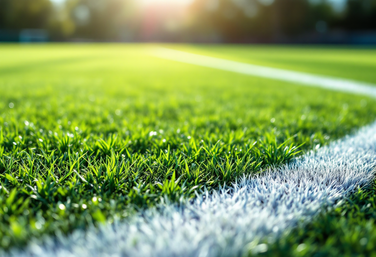 Giocatori di Pomezia festeggiano la vittoria su Arzano