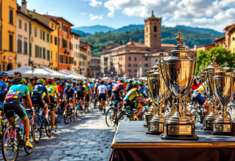 Celebrazioni per le premiazioni d'oro del ciclismo toscano 2024