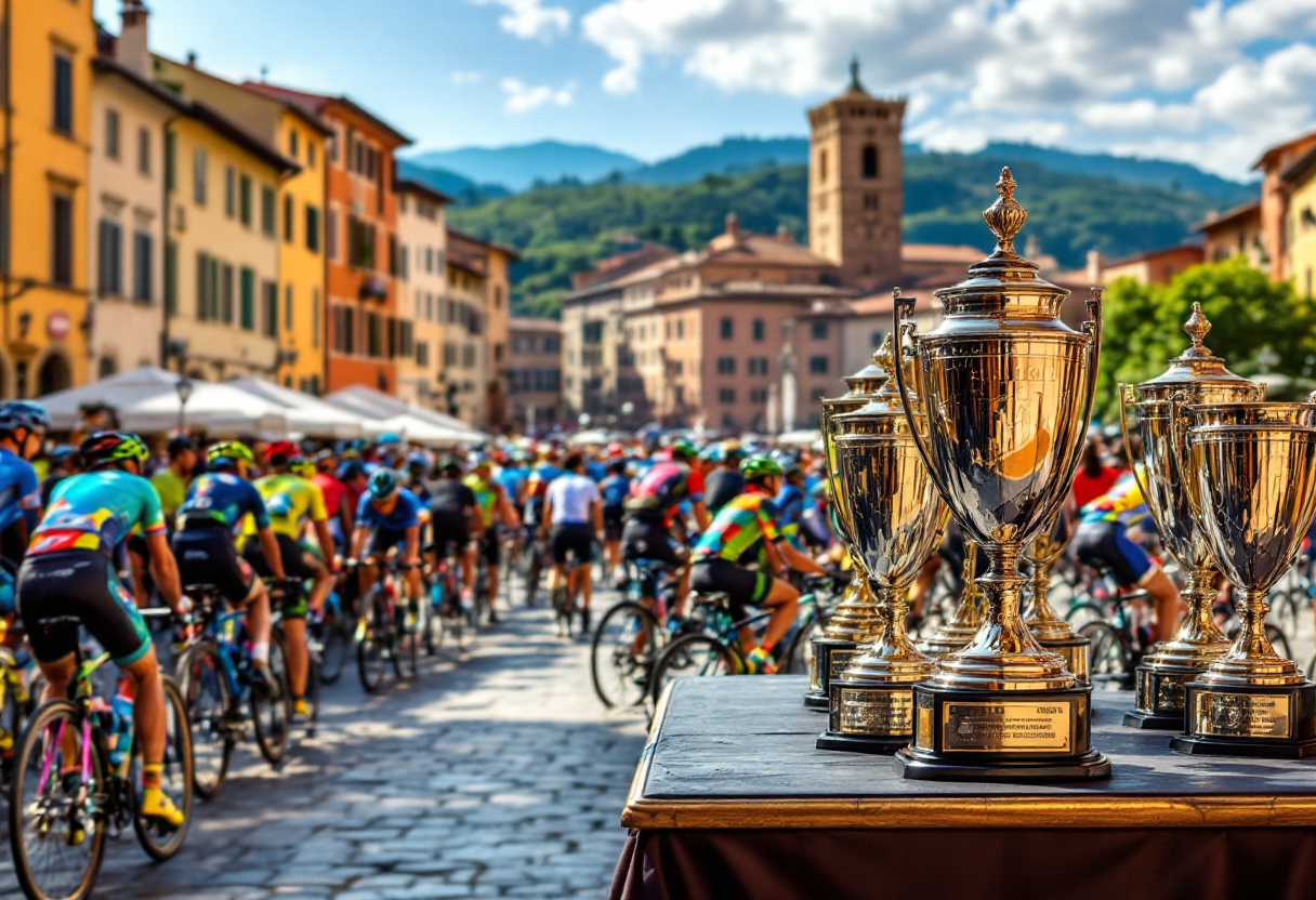 Celebrazioni per le premiazioni d'oro del ciclismo toscano 2024