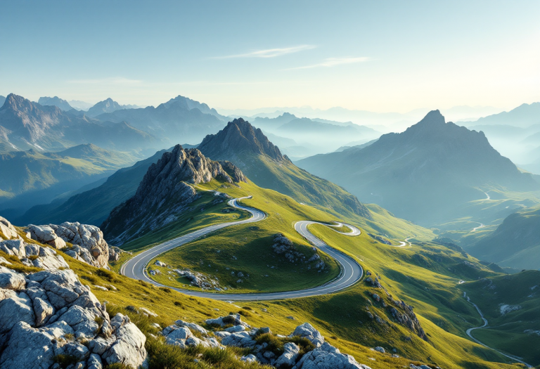 Primoz Roglic in azione al Giro d'Italia 2025