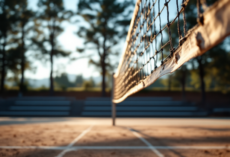 Giocatori di volley in azione durante una partita in Italia