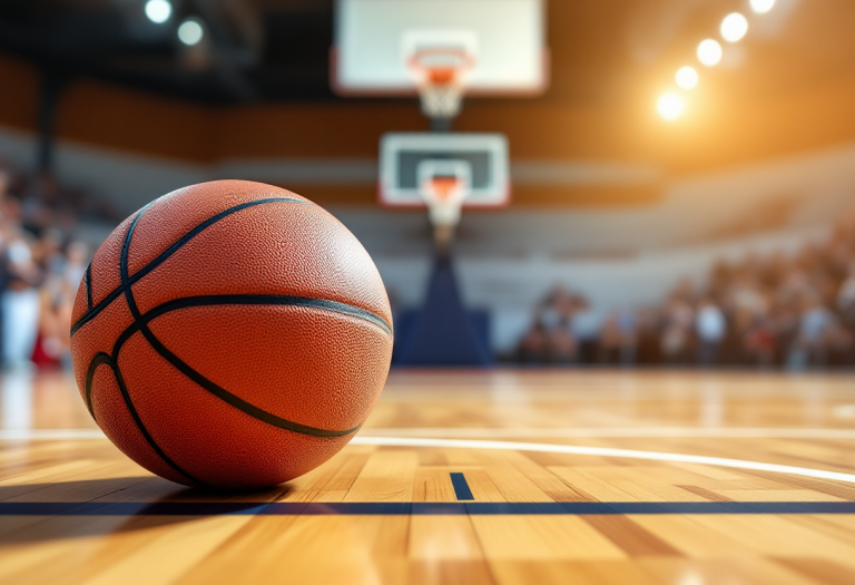 Giocatrici in azione durante la nona giornata di basket femminile