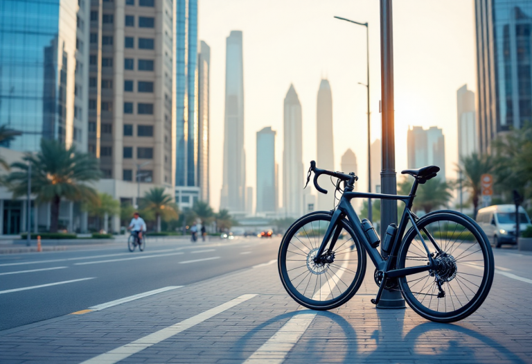 Tadej Pogacar promuove la sicurezza stradale ad Abu Dhabi