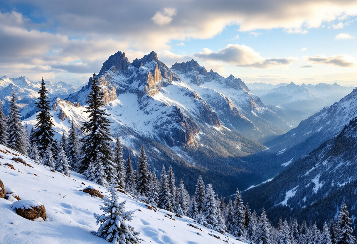 Sport invernali durante un weekend di freddo e neve