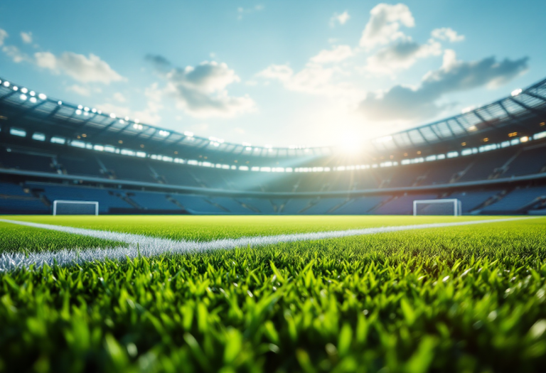 Giocatori parmensi del calcio dilettantistico in azione