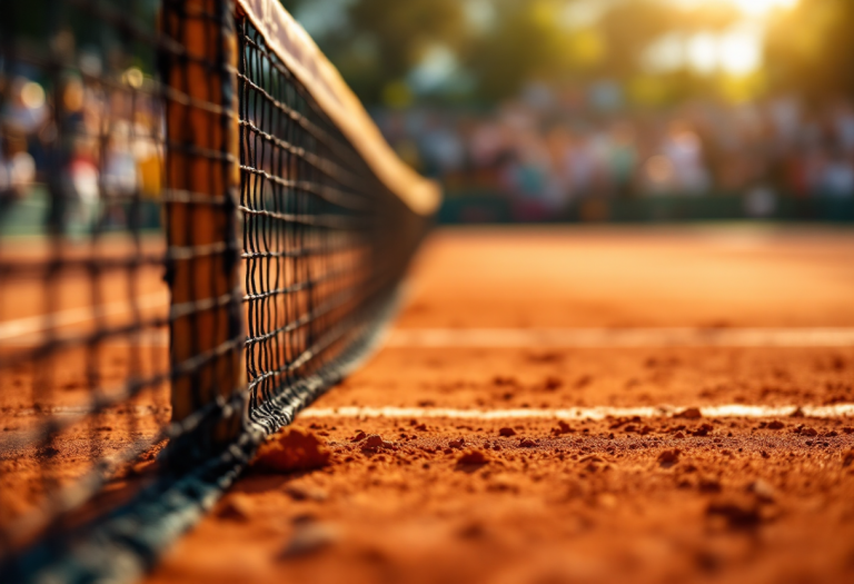 Francesco Passaro in azione agli Australian Open 2023