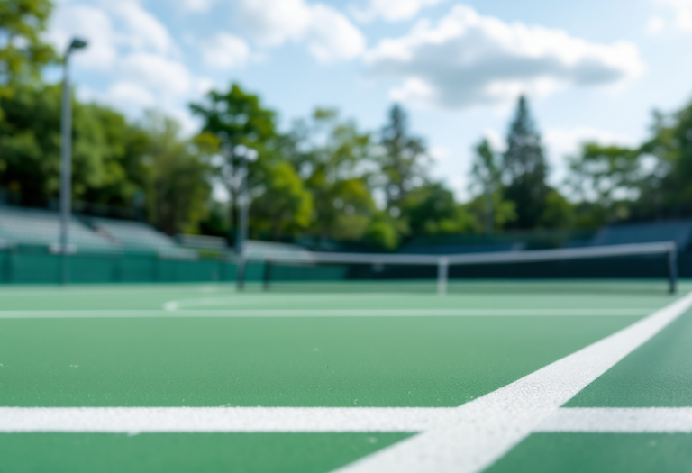 Giocatori di tennis in azione durante l'Australian Open