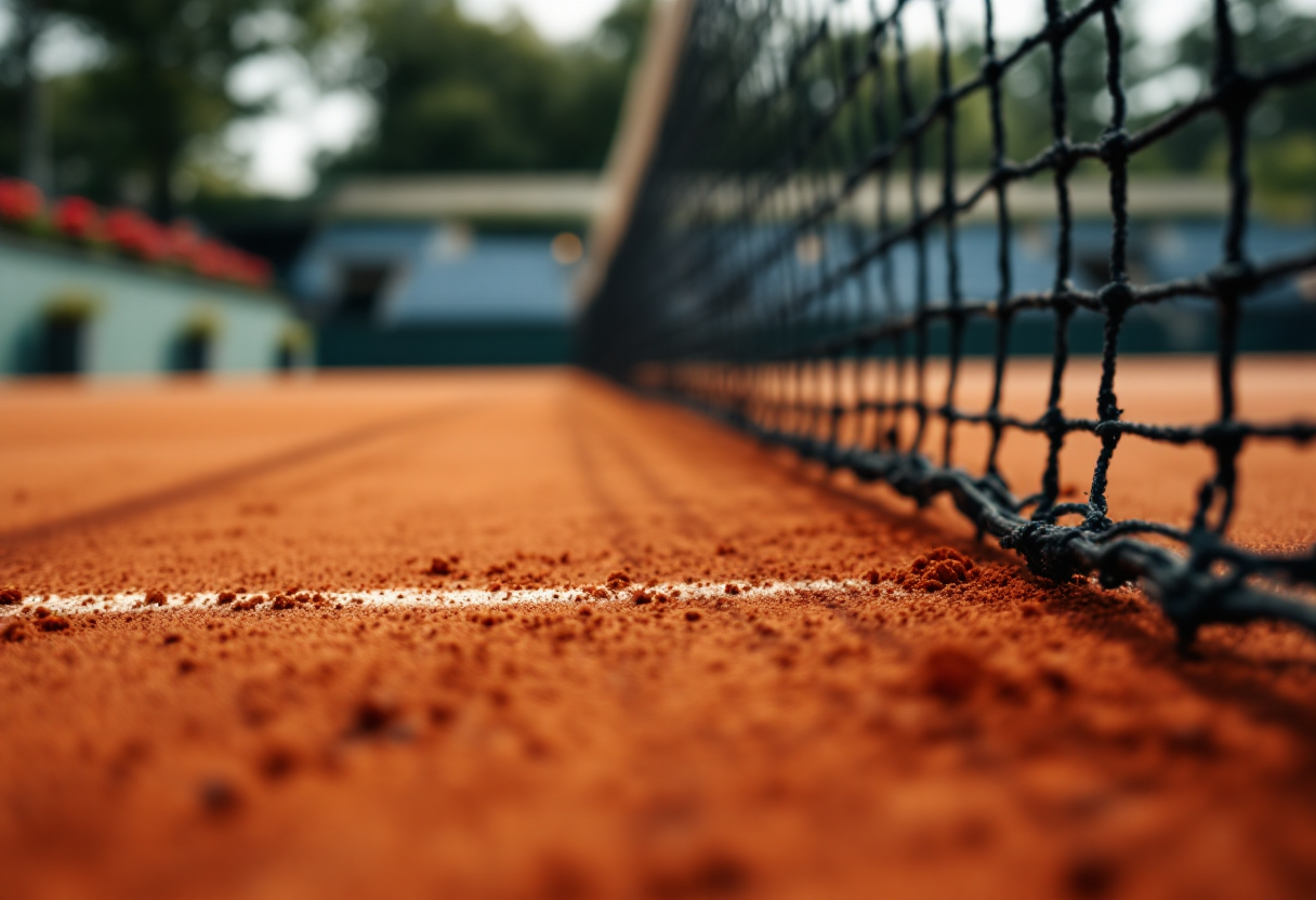 Holger Rune in azione agli Australian Open 2025