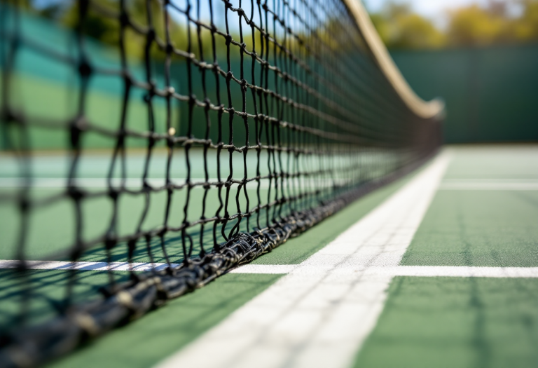 Jannik Sinner in azione durante l'Australian Open