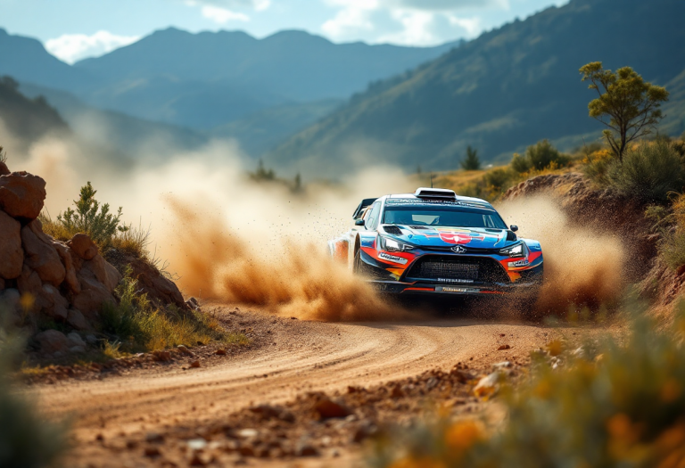Kalle Rovanperä in azione con la Toyota nel mondiale rally