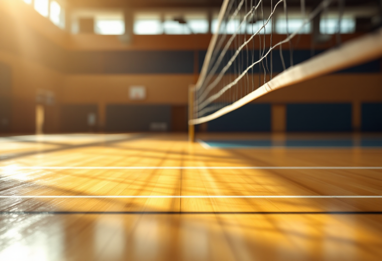 Giocatrici in azione durante Porto-Milano di volley