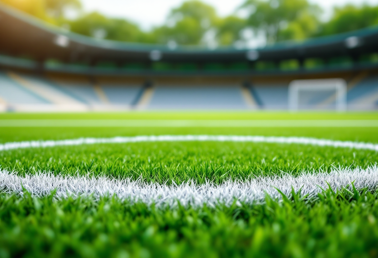 Giocatori delle formazioni calcistiche locali in azione