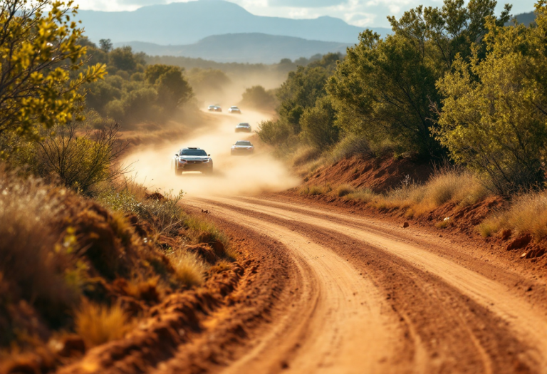 Auto da rally in azione nel WRC 2025