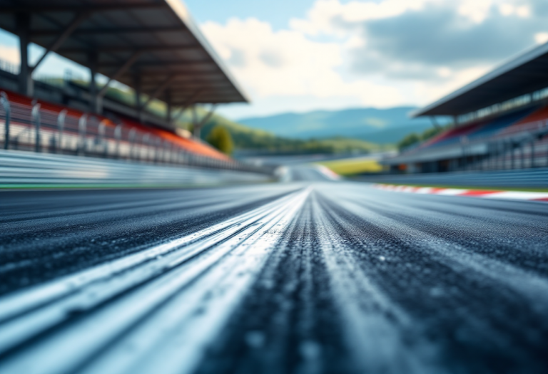 Auto di Formula 1 in pista in Sudafrica