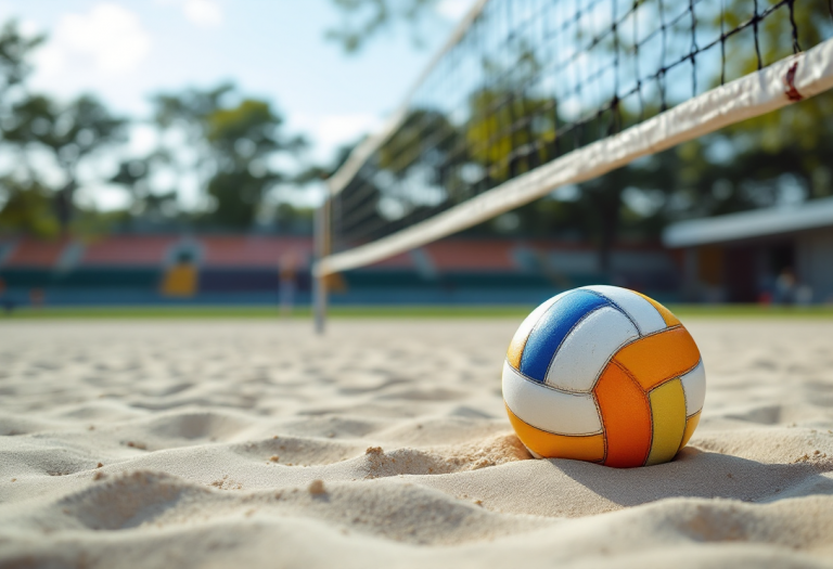 Giocatori di Futura Volley Giovani in azione