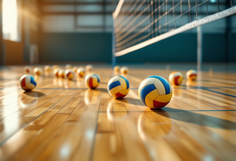 Futura Volley Giovani in azione durante la vittoria a Costa Volpino