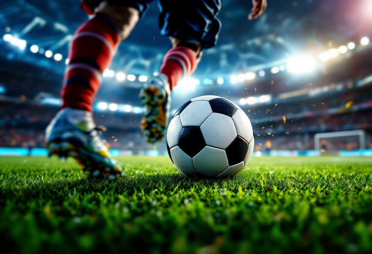 Ryan Flamingo in azione durante una partita di calcio