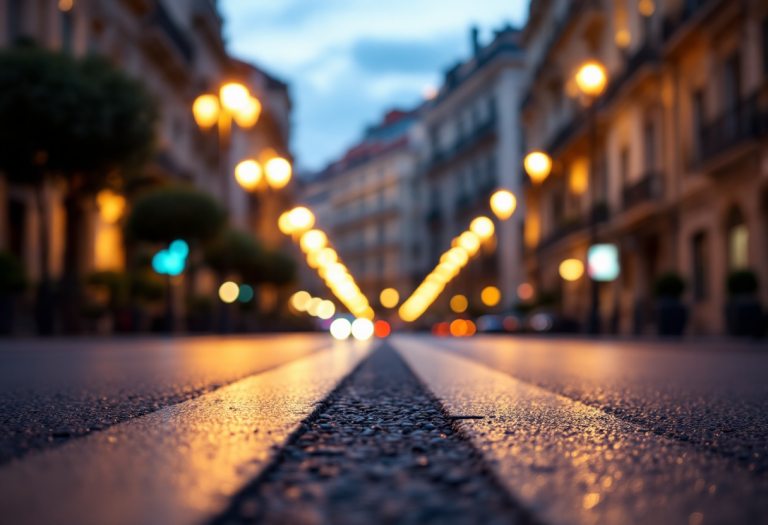 Pedoni a rischio in una strada di Napoli