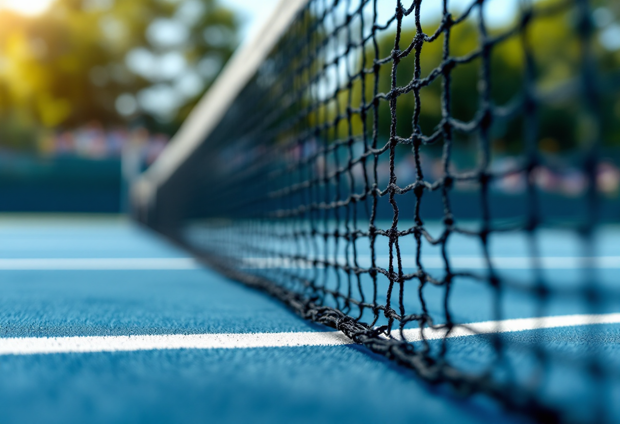 Giocatori di tennis in campo affrontano sfide moderne