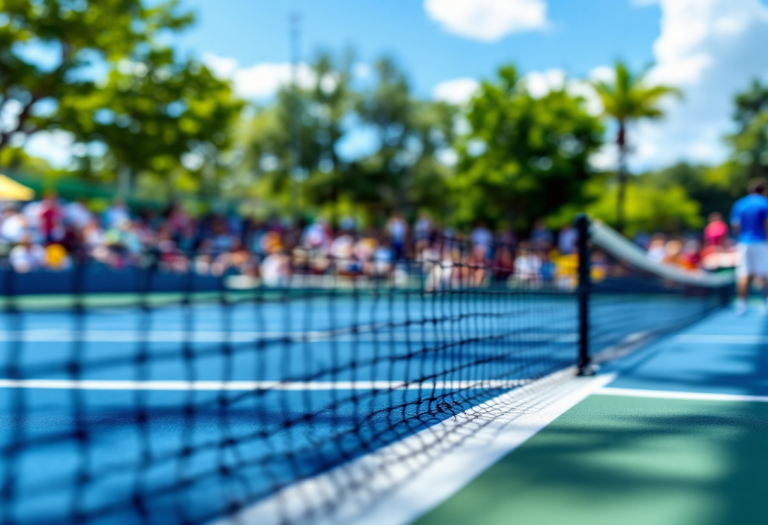 Giocatori di tennis in campo affrontano sfide moderne