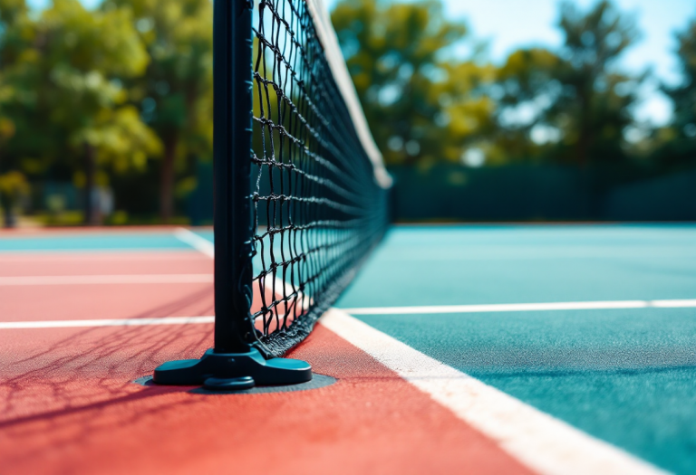 Alize Cornet in azione durante una partita di tennis