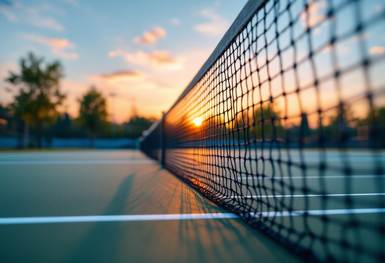 Ashleigh Barty in azione durante una partita di tennis