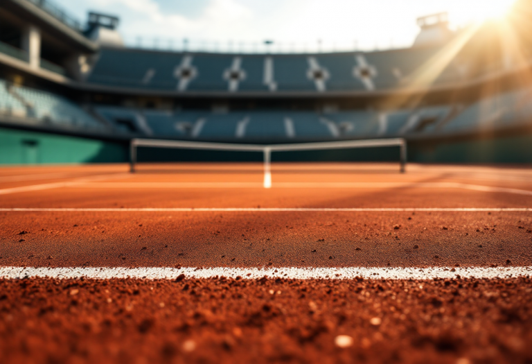 Matteo Berrettini in azione al Roland Garros 2024