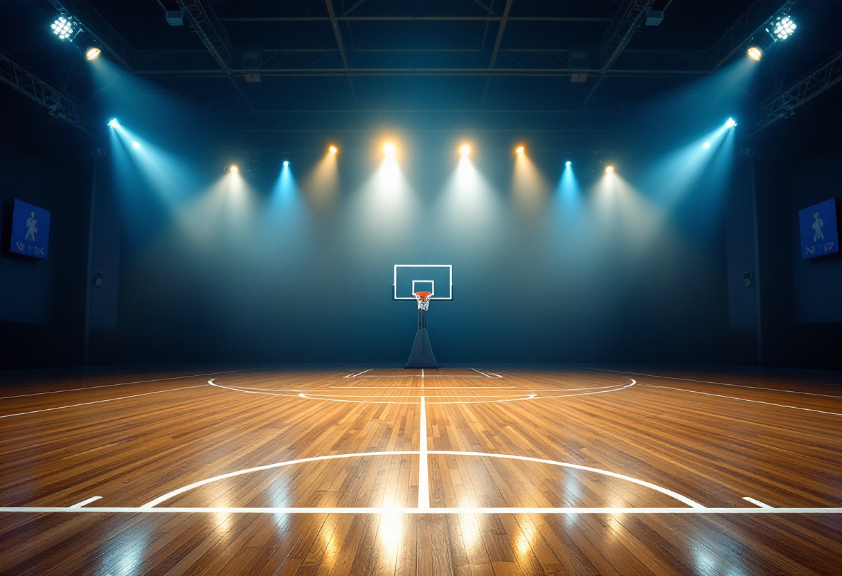 Giocatori dei Cavs e Clippers in azione durante la partita