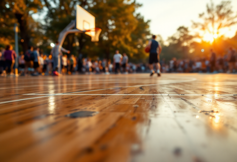 Giocatori di Dubai Basketball in azione contro Partizan Belgrado