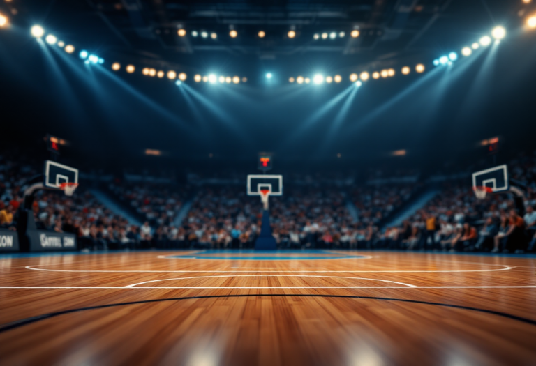 Giocatori NBA in azione durante una partita emozionante