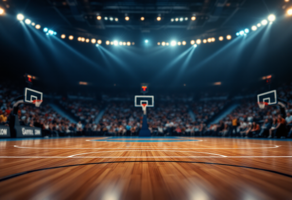 Giocatori NBA in azione durante una partita emozionante