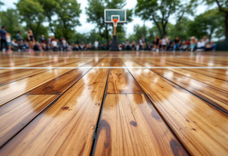 Giocatori di basket italiani in azione con logo NBA Europe