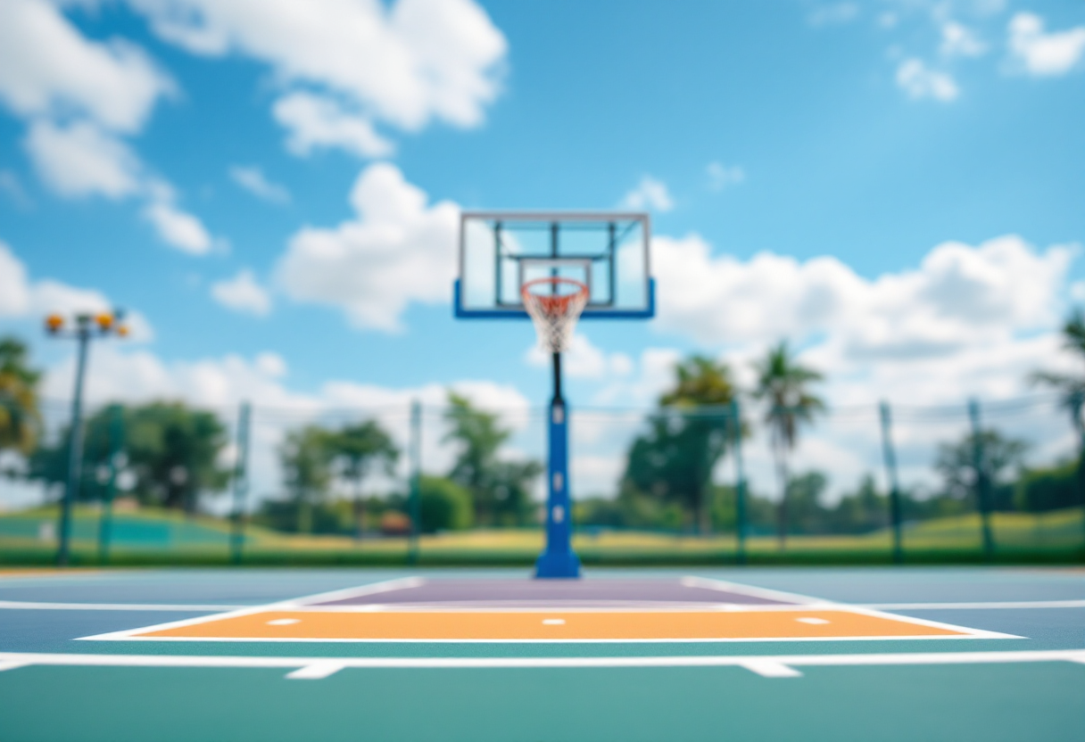 Giocatori in azione durante la finale Gran Canaria-Bahcesehir