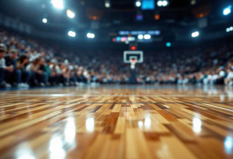 Isaia Cordinier in azione durante la partita di LBA