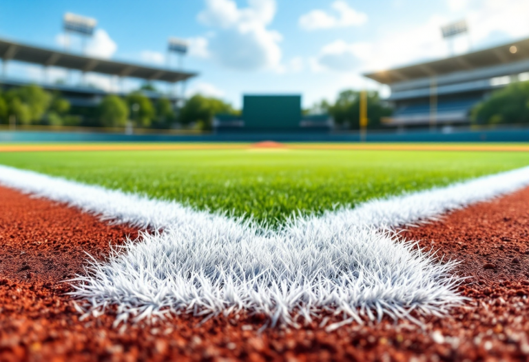 Jaden Agassi in azione durante una partita di baseball