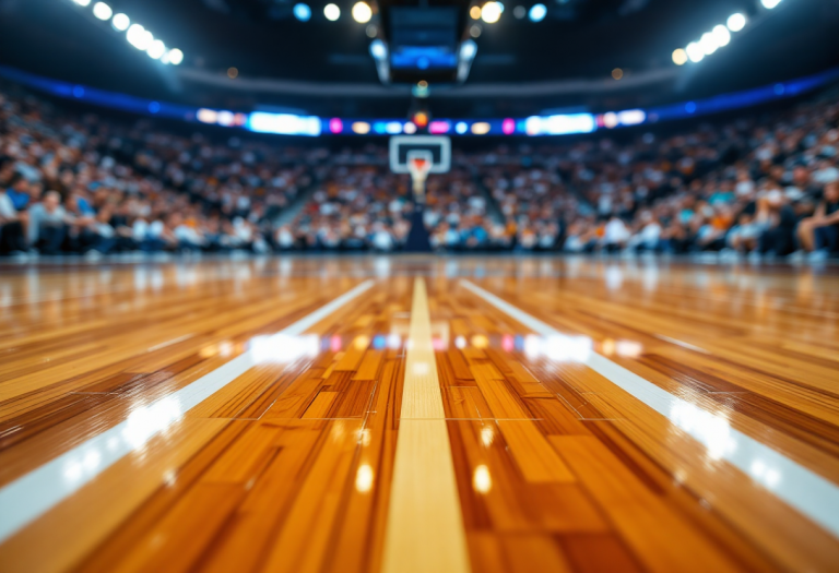 Nikola Mirotic durante una partita di EuroLeague