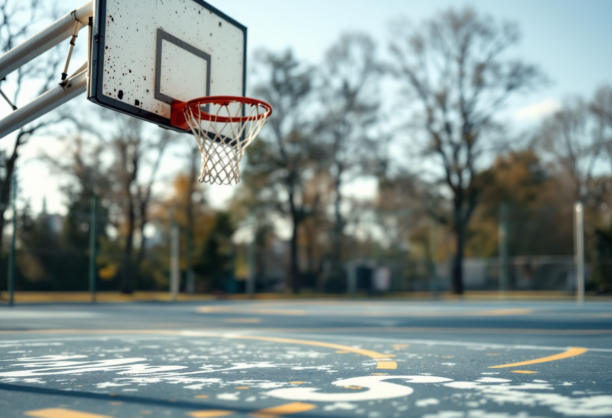 Giocatori della Reyer Venezia in azione contro Reggio Emilia